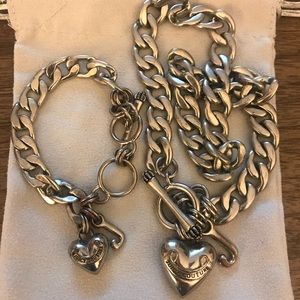 Juicy Couture necklace and bracelet